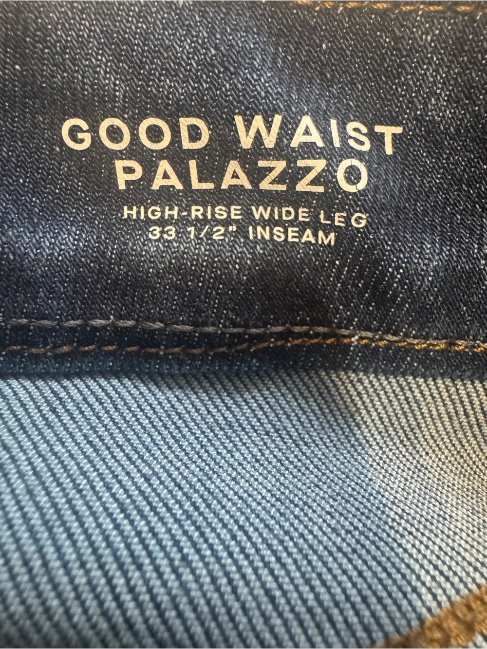 GOOD AMERICAN GOOD WAIST PALAZZO HIGH RISE WIDE LEG jeans New - Picture 11 of 16
